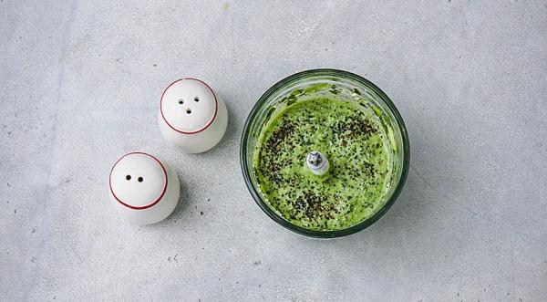 Постный соус из сыра тофу с зеленью, пошаговый рецепт с фото на 40 ккал