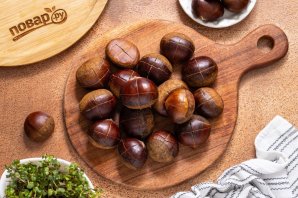 Каштаны в аэрогриле