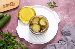 Огурцы с горчицей