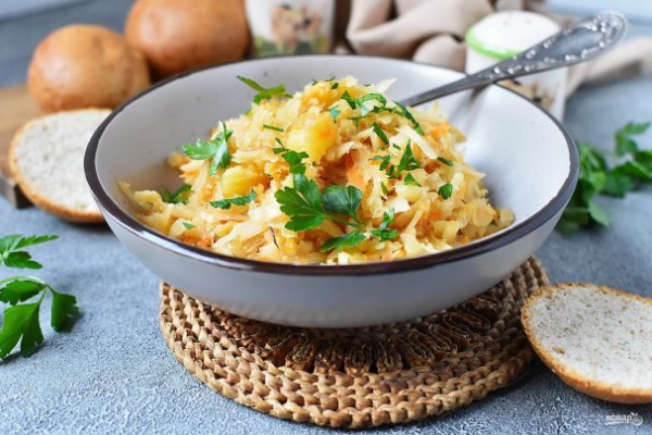 Овощное рагу с картофелем и капустой Овощное рагу с картофелем и капустой