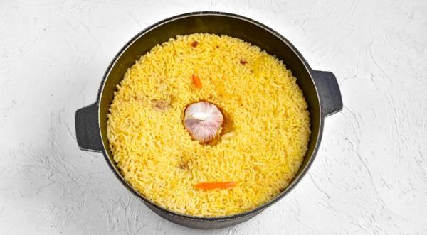 Плов с курицей в духовке, пошаговый рецепт с фото на 687 ккал