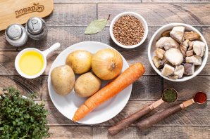 Постный суп с грибами