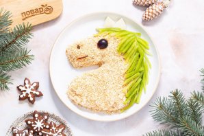 Фруктовый салат на Новый год Лошади