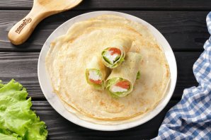 Блины с красной рыбой