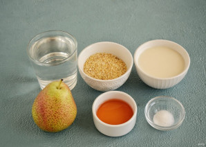 Пшенная каша с грушей