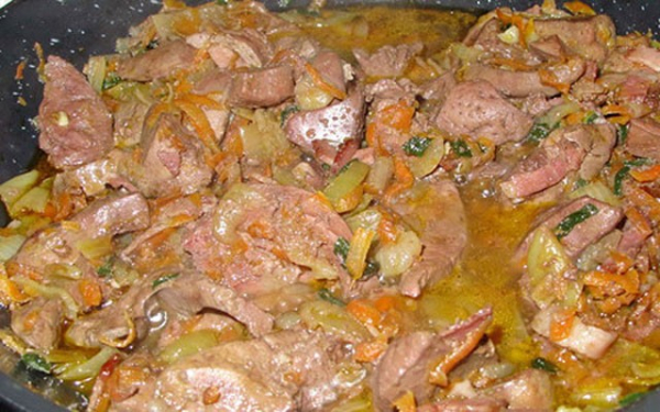 
			Паштет из куриной печени в домашних условиях рецепт с морковью и луком		