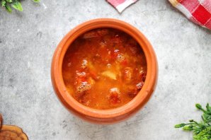 Ячневая каша в горшочке