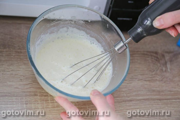 Бисквитный торт с заварным кремом в микроволновке Бисквитный торт с заварным кремом в микроволновке