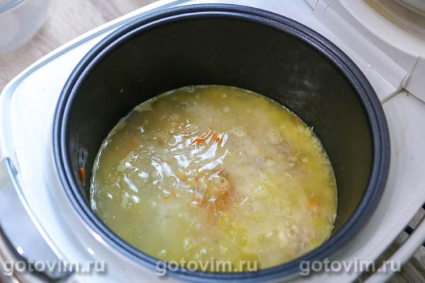 Плов со свининой и нутом в мультиварке