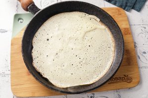 Блины с дырочками на кефире