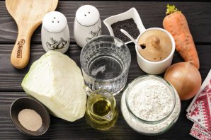 Постный капустный пирог