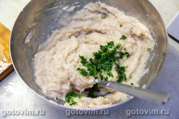 Котлеты из судака с креветками Котлеты из судака с креветками