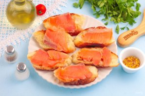 Канапе с семгой