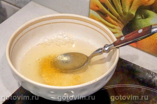 Панна котта с желе из красных апельсинов