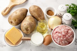 Запеканка с фаршем в аэрогриле