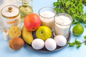 Безумно вкусный и простой пирог с фруктами