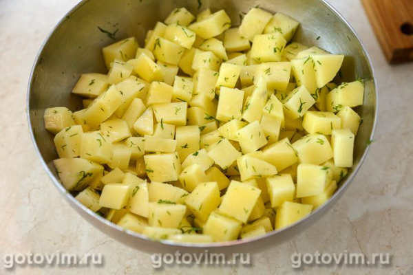 Кефаль в духовке, запеченная в рукаве с укропным маслом