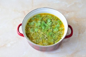 Щи из щавеля с яйцом