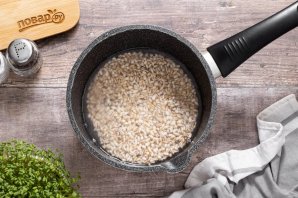 Перловка с грибами