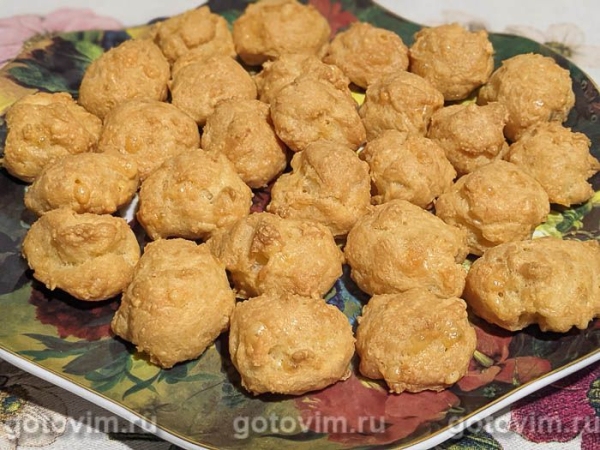 Заварное сырное печенье