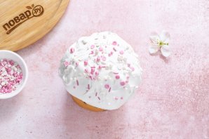 Глазурь для кулича без яиц Глазурь для кулича без яиц