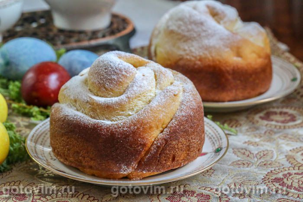 Заварной пасхальный кулич по старинному рецепту Заварной пасхальный кулич по старинному рецепту