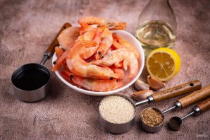 Креветки в соевом соусе