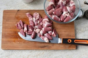 Куриные сердечки