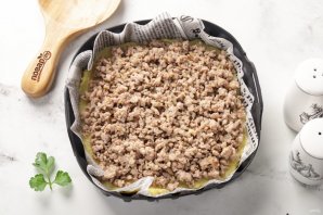 Запеканка с фаршем в аэрогриле