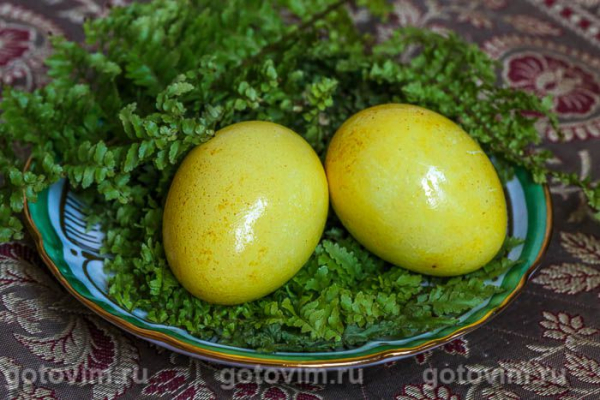Как покрасить яйца куркумой Как покрасить яйца куркумой