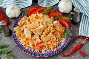 Рис с мясом в мультиварке