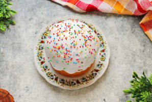 Кулич на топленом молоке