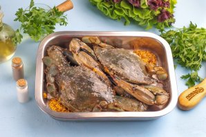 Краб в духовке