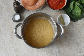 Суп из свиной рульки