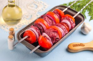 Шашлык из говядины в духовке Шашлык из говядины в духовке