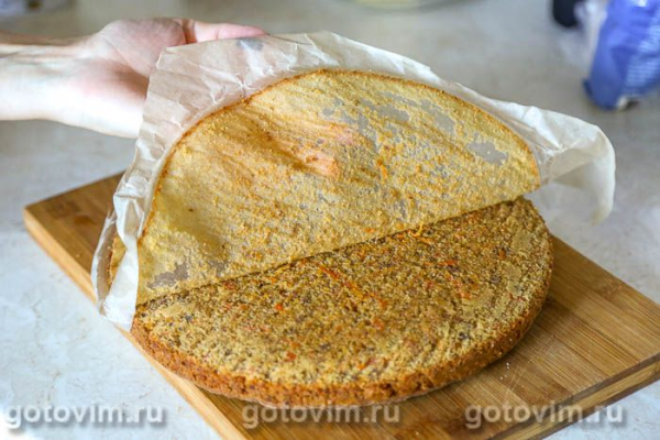 Морковный торт с кремом из сливочного сыра