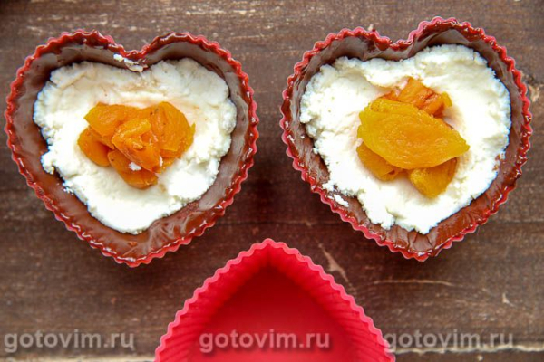 Домашние творожные глазированные сырки с курагой