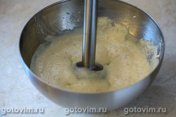 Творожная пасха с банановым кремом