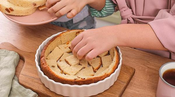 Пудинг из кулича, пошаговый рецепт с фото на 710 ккал Пудинг из кулича, пошаговый рецепт с фото на 710 ккал