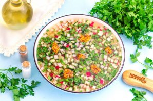 Окрошка постная