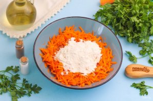 Постные морковные оладьи Постные морковные оладьи