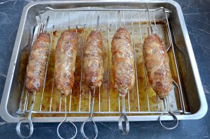 Люля-кебаб в жировой сетке