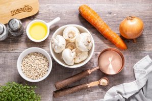 Перловка с грибами