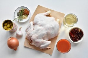 Курица по-средиземноморски с оливками