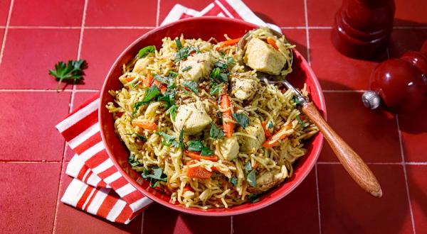 &laquo;Плов&raquo; из вермишели, пошаговый рецепт с фото на 793 ккал