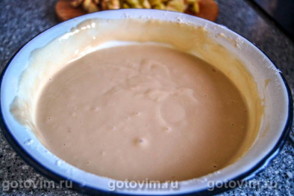 Оладьи на ряженке с яблоками