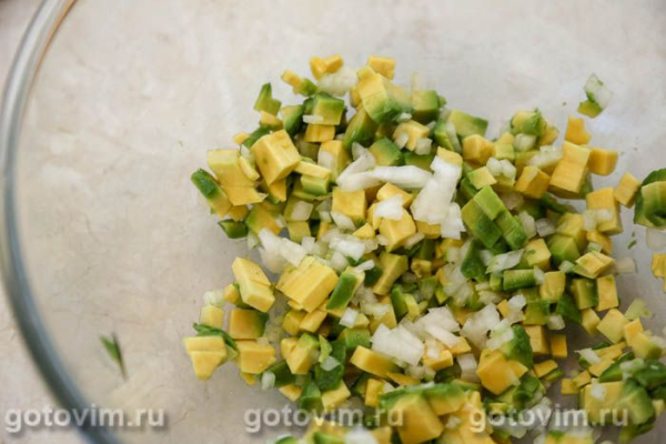 Яичный салат с авокадо