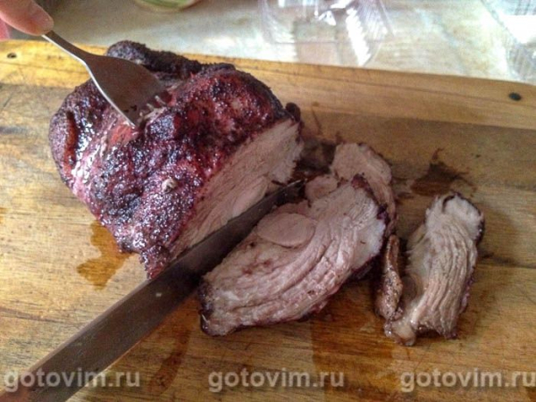 Свинина, запечённая с сумахом и кайенским перцем