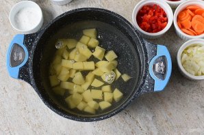 Постный суп с галушками