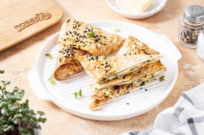 Лаваш с сыром в духовке